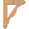 Ekena Millwork Funston Arts and Crafts Smooth Bracket w/ Offset Brace, Western Red Cedar, 7 1/2"W x 30"D x 38"H BKT0806X30X38FST03SWR - alternate 2